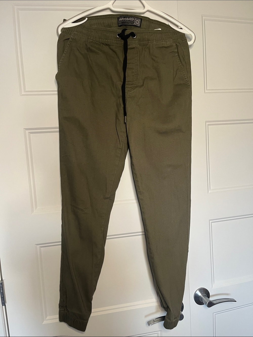 Olive Men's Jogger Pants - Casual Drawstring Waist